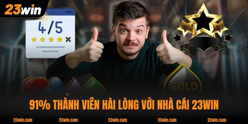 23WIN noteb 🎖️ Nhà Cái 23WIN.COM Hàng Đầu Châu Á 2026 24 91% thành viên hài lòng với nhà cái 23WIN