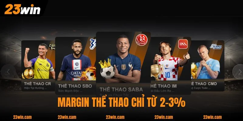 23WIN noteb 🎖️ Nhà Cái 23WIN.COM Hàng Đầu Châu Á 2026 15 Margin thể thao chỉ từ 2-3%, thấp hơn trung bình rất nhiều