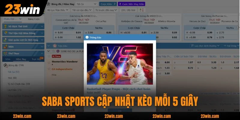 23WIN noteb 🎖️ Nhà Cái 23WIN.COM Hàng Đầu Châu Á 2026 16 SABA Sports cập nhật kèo mỗi 5 giây
